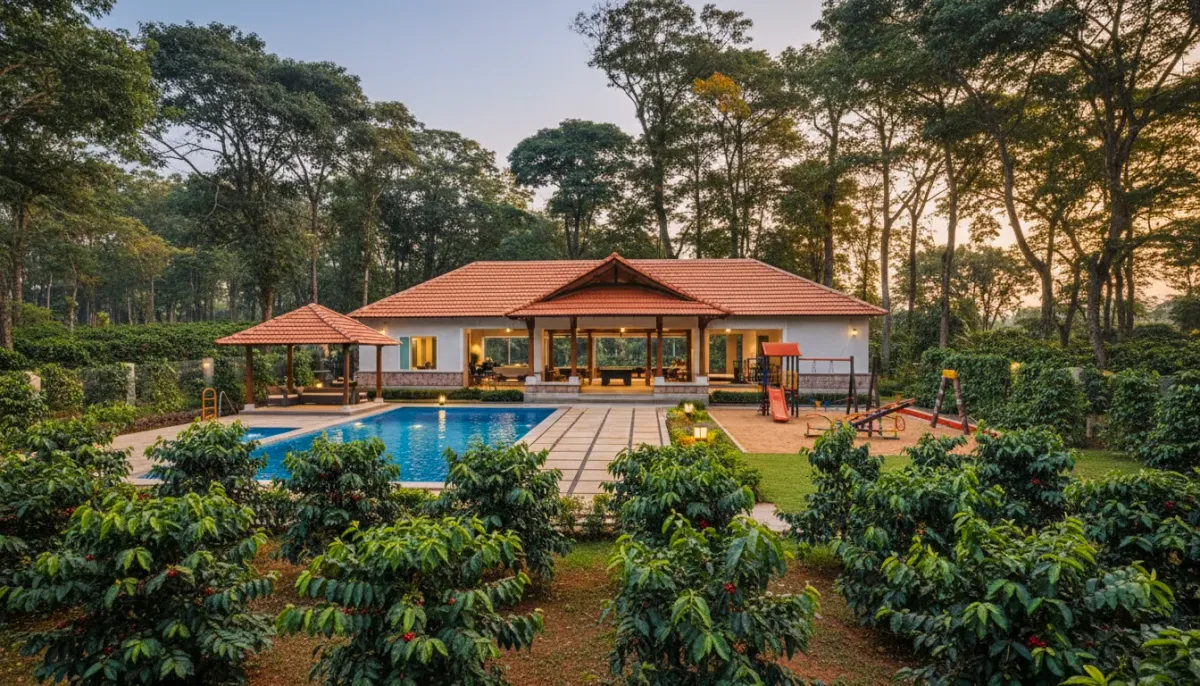 Heavy early morning mist blanketing the evergreen ranges and canopy forests across the Western Ghats corridor.