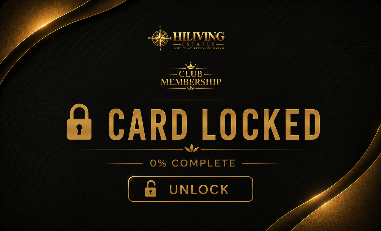 HiLiving Estates Club Membership Card — Card Locked